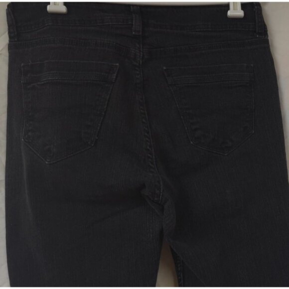 Riders By Lee Jeans Women Size 12L (32x34) Mid Rise Boot Cut Black Denim Jeans - Picture 5 of 15